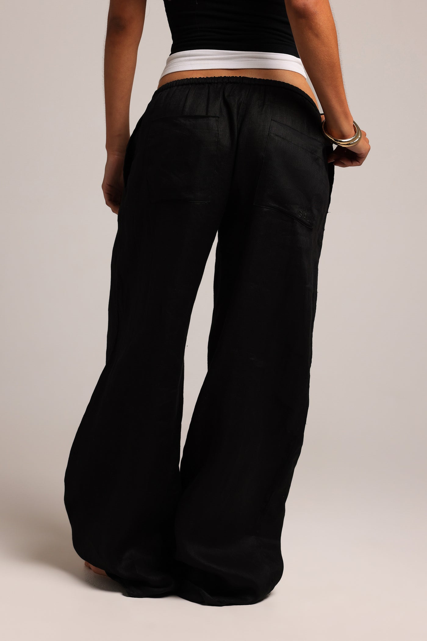 Heritage Linen Pants - Black