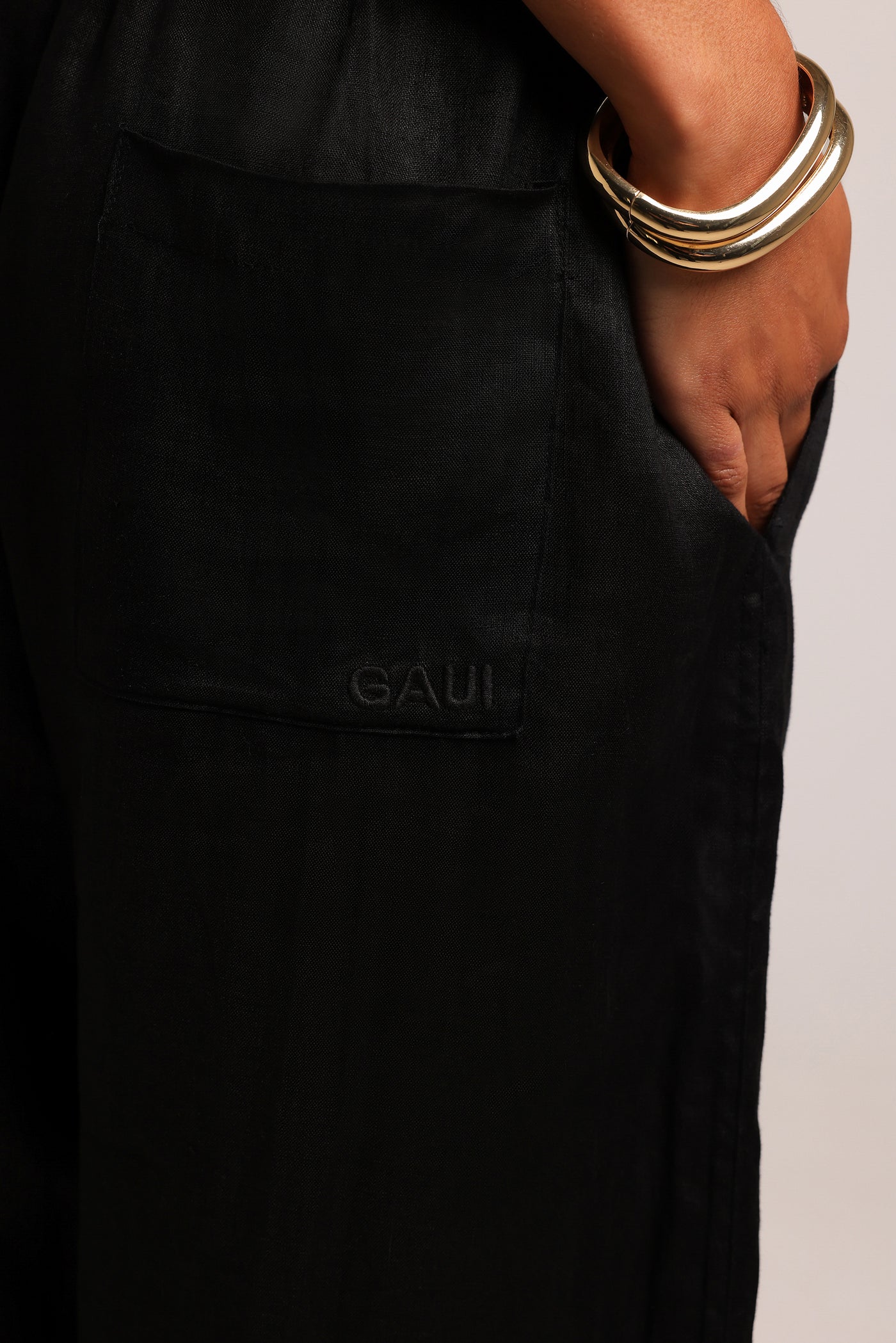 Heritage Linen Pants - Black