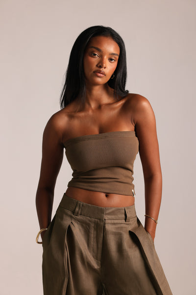 Banded Tube Top - Coconut