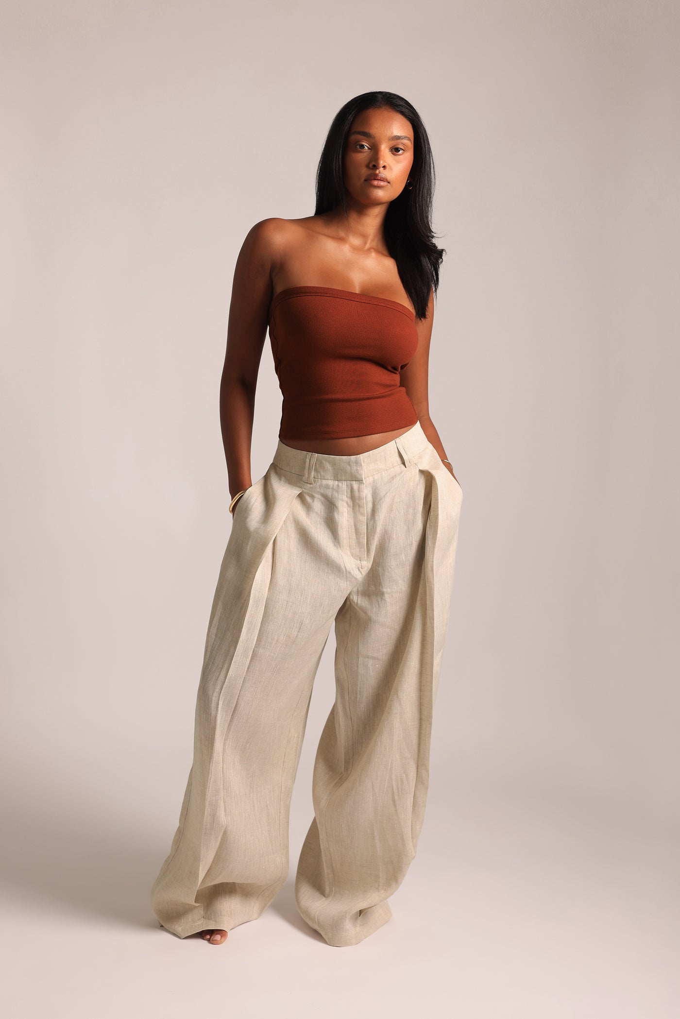 Banded Tube Top - Sunbaked