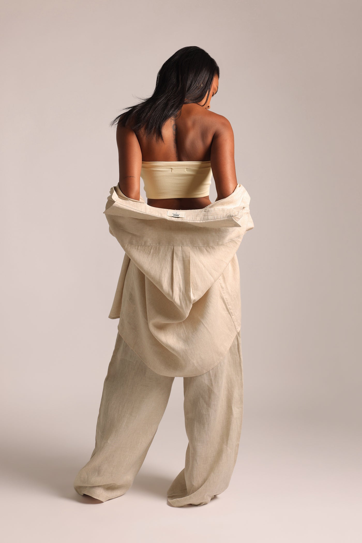 Banded Bandeau - Coconut Milk